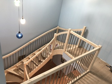 Création d'un escalier en bois à Bergerac